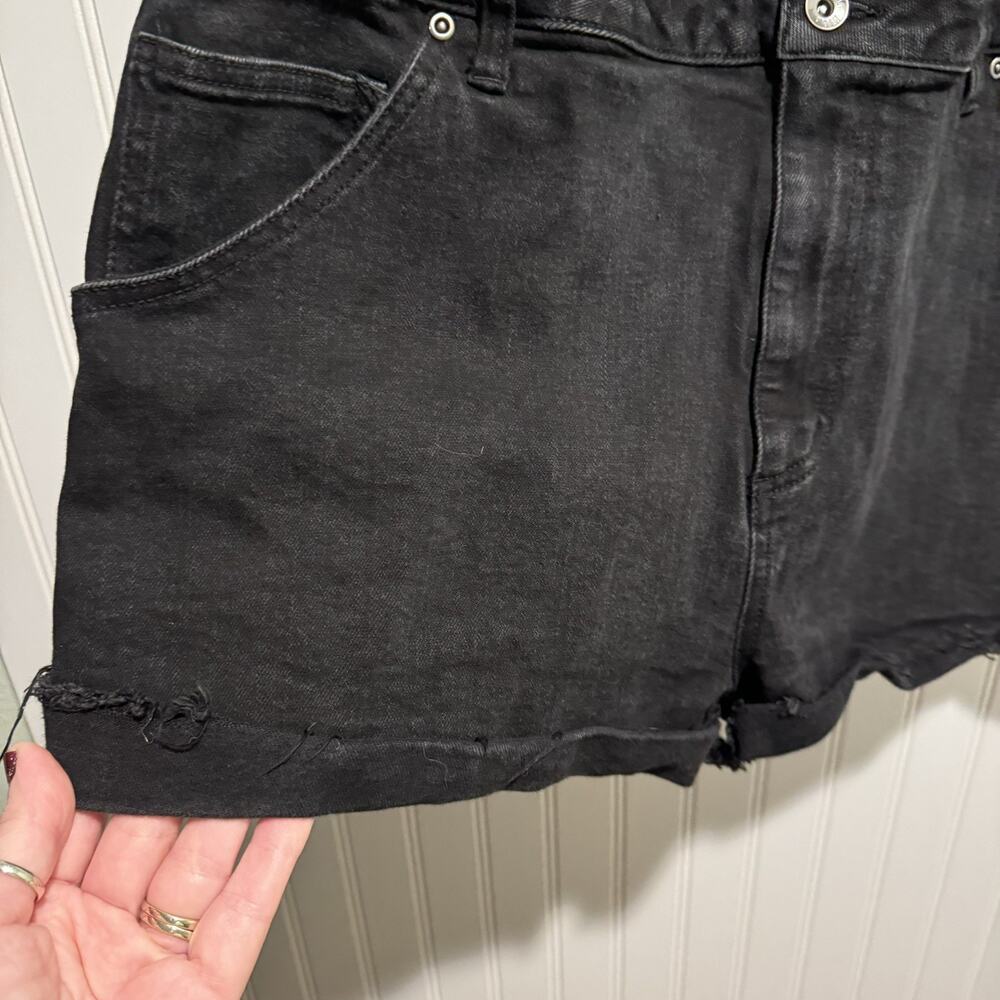 Hot Topic Black Denim Shortalls Overalls Size XL - Picture 2 of 4